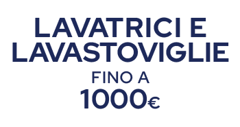 lavatrici e lavastoviglie fino a 1000€