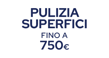 pulizia superfici fino a 750€